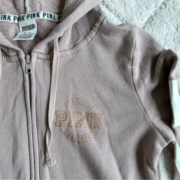Victorias Secret PINK | Lavender Rain Perfect Full Zip Hoodie | Size Extra Small - Picture 5 of 11